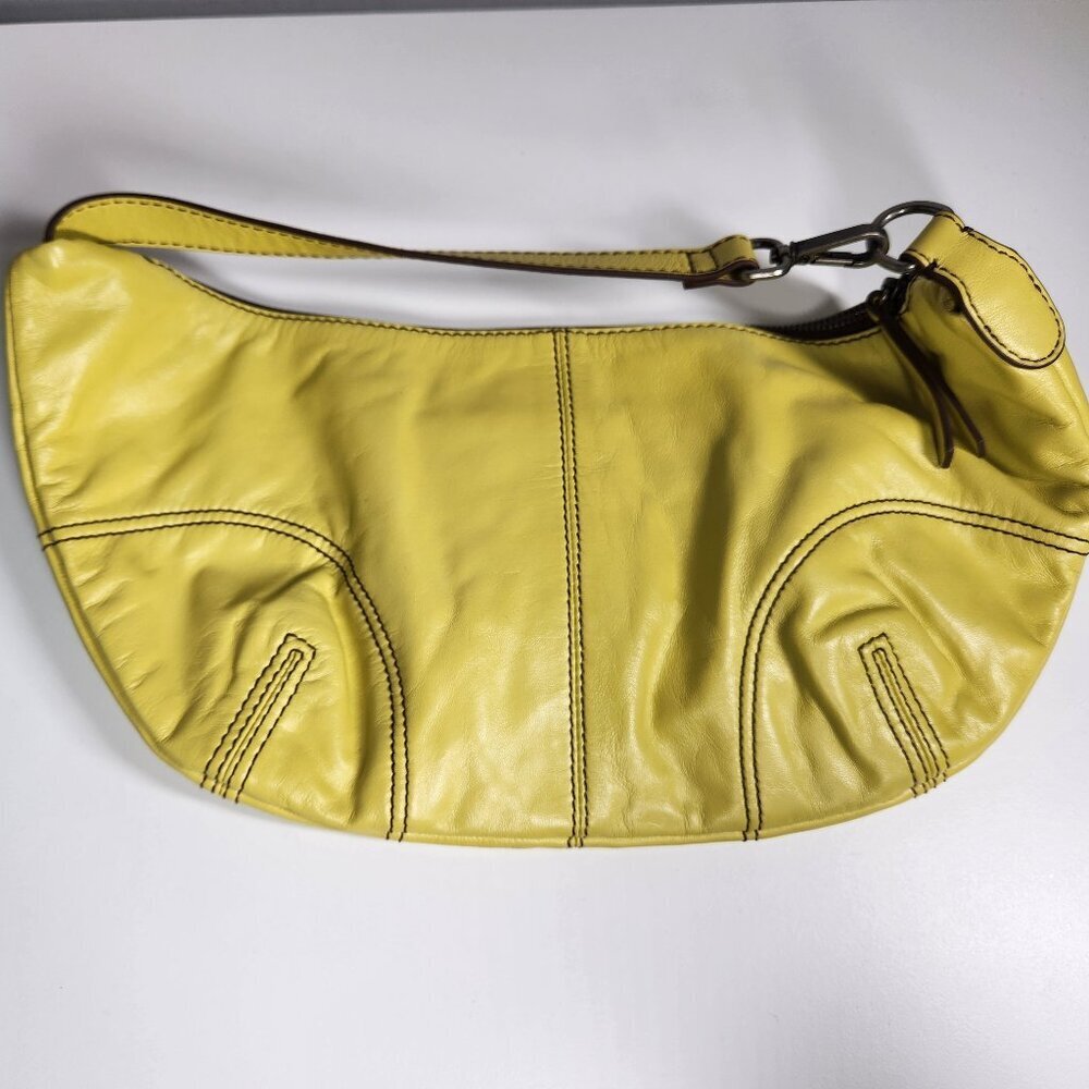 Free People Yellow Leather Shoulder Bag - Picture 2 of 8